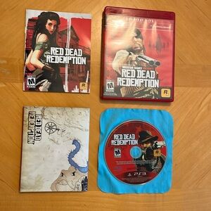 Red Dead Redemption Game of the Year Edition - PS3 - Red Complete With Map